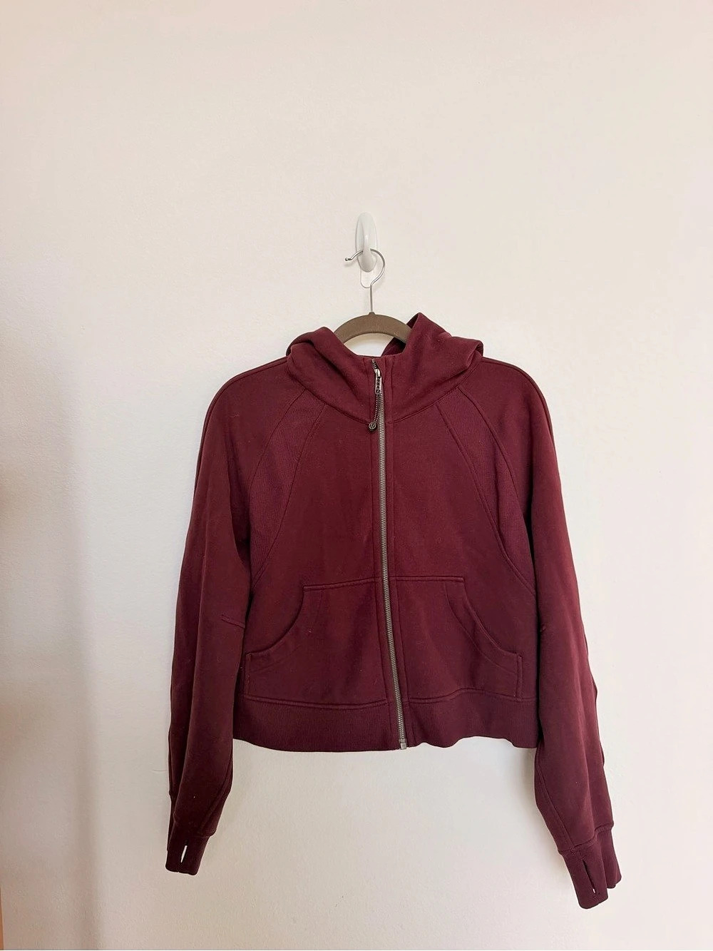 lululemon Scuba Oversized Full-Zip Hoodie Maroon Small